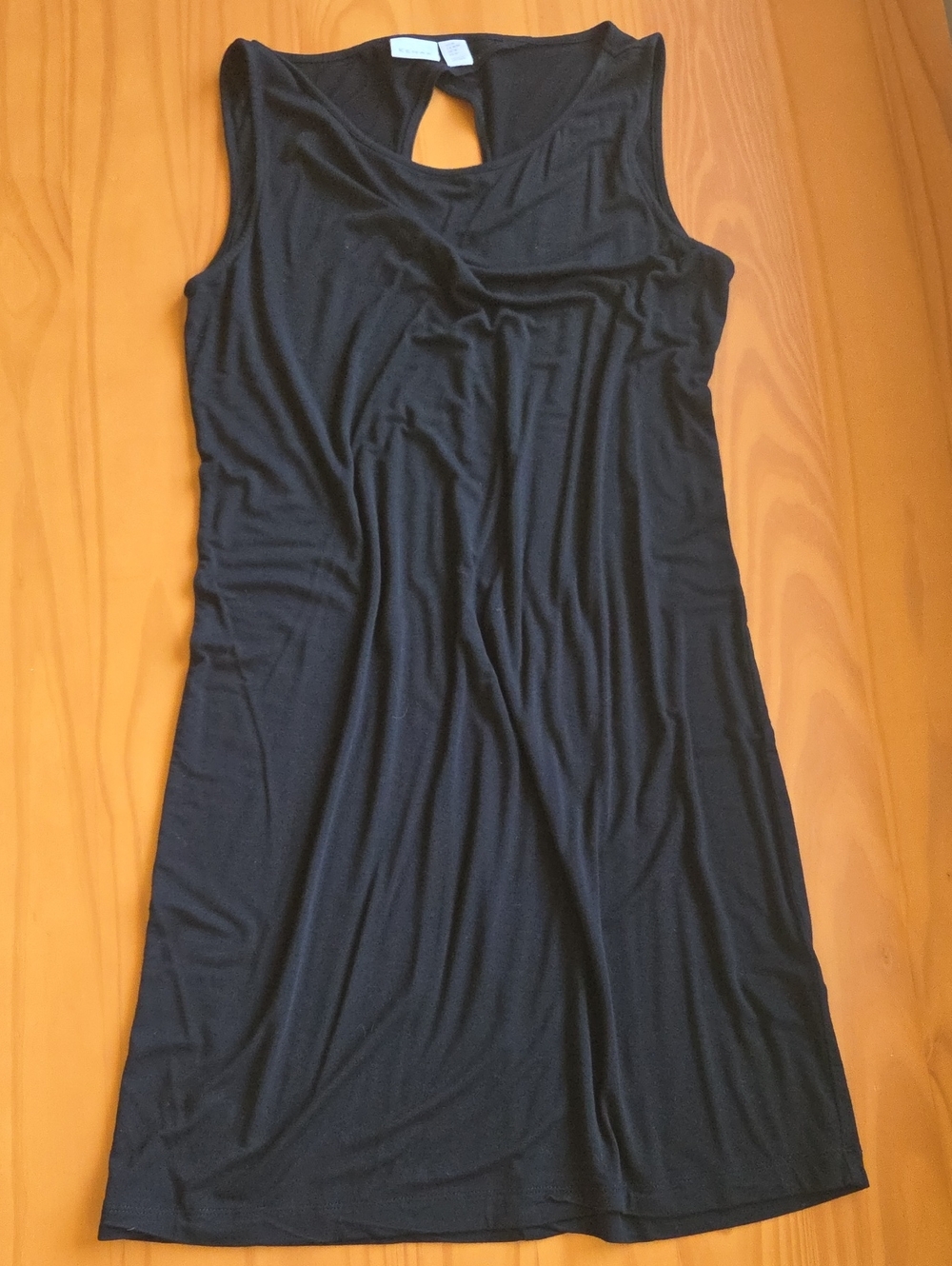 Sleeveless Black Keyhole Back Dress by Kenar